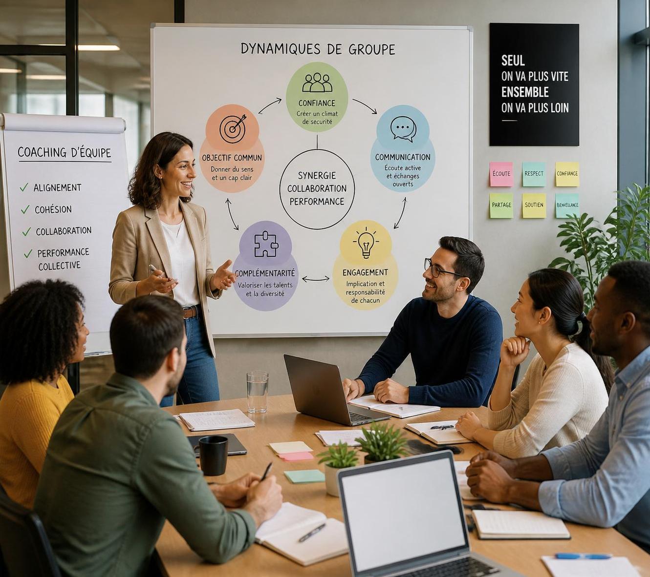 découvrez comment le coaching d'équipe stimule la collaboration et accélère les résultats, en exploitant la force du collectif là où l'individuel atteint ses limites.